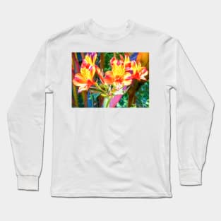 Alstroemeria Peruvian Lily Flowers Long Sleeve T-Shirt